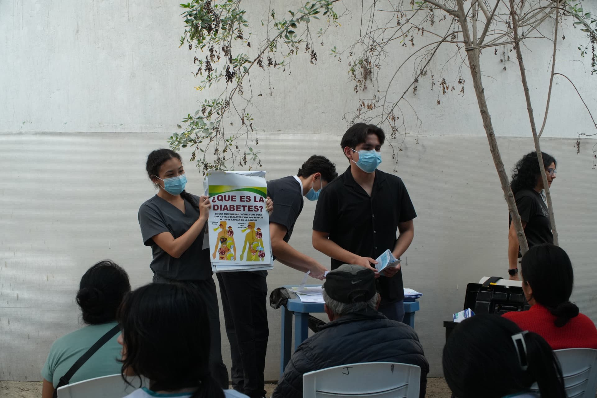 Education station during a MEDLIFE mobile clinic