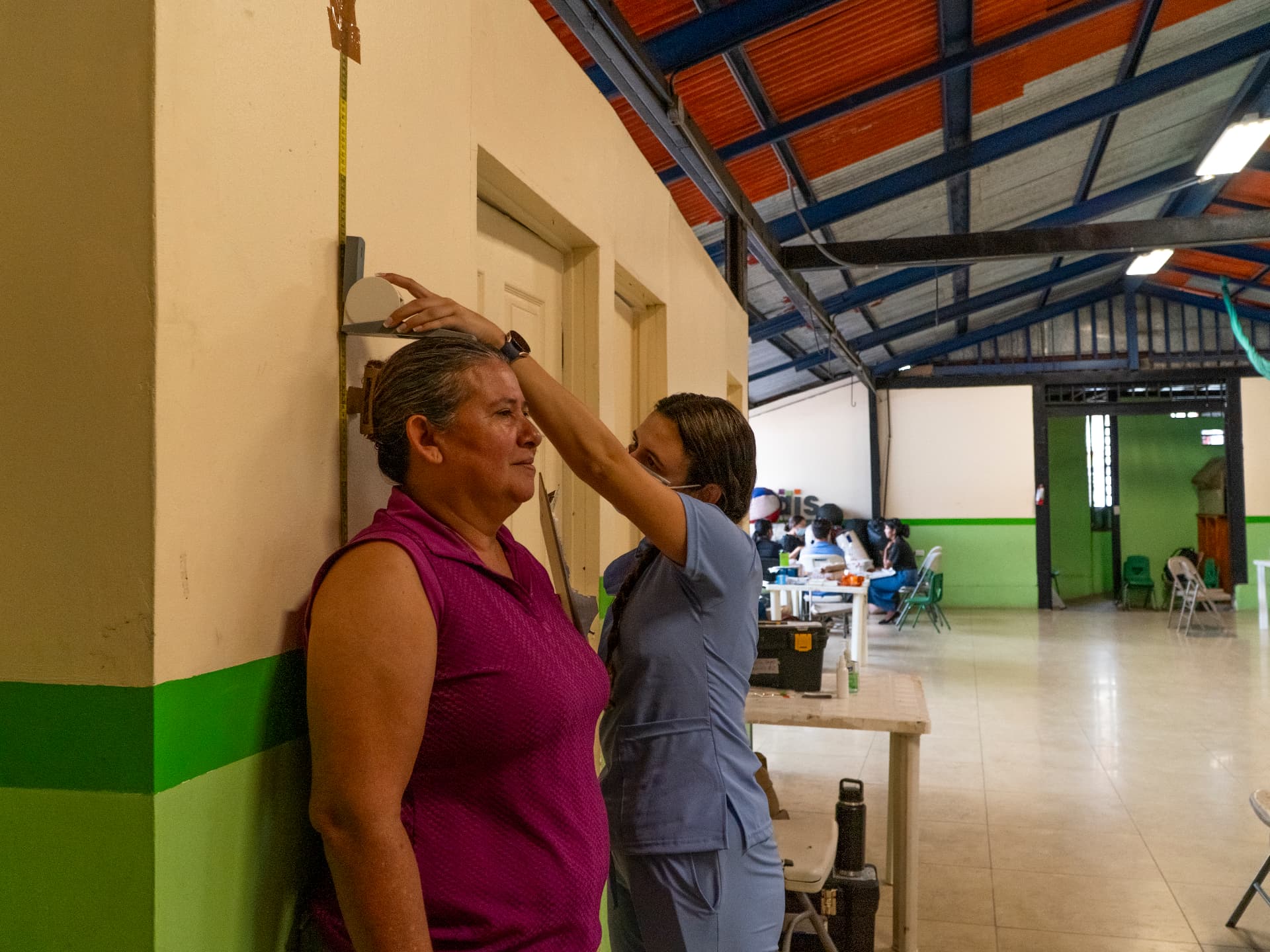 Nutrition station during a MEDLIFE mobile clinic