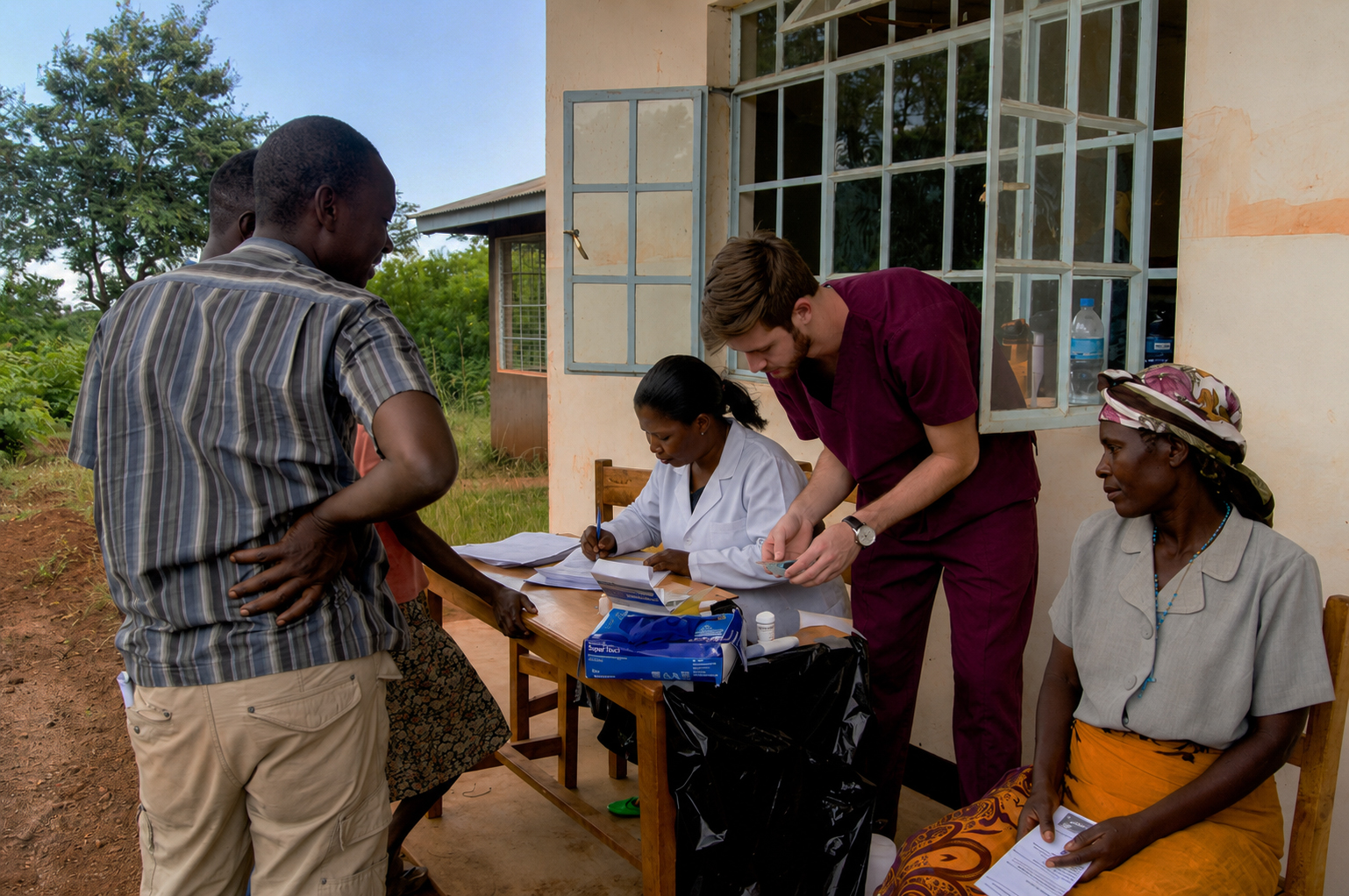 Eye Doctor station during a MEDLIFE mobile clinic