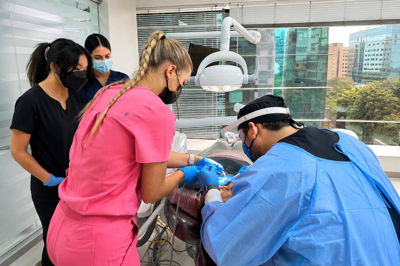 Dental station during a MEDLIFE mobile clinic